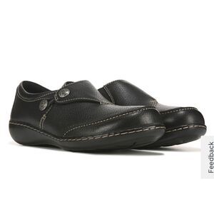 Clarks Ashland Lane Slip Ons in Black size 6